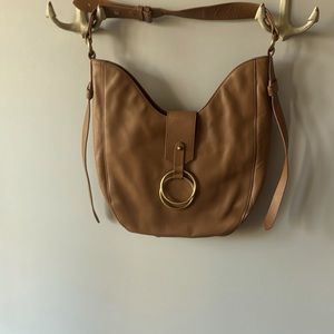 🔔 Price dropped! Badgley Mischka tan leather hobo bag